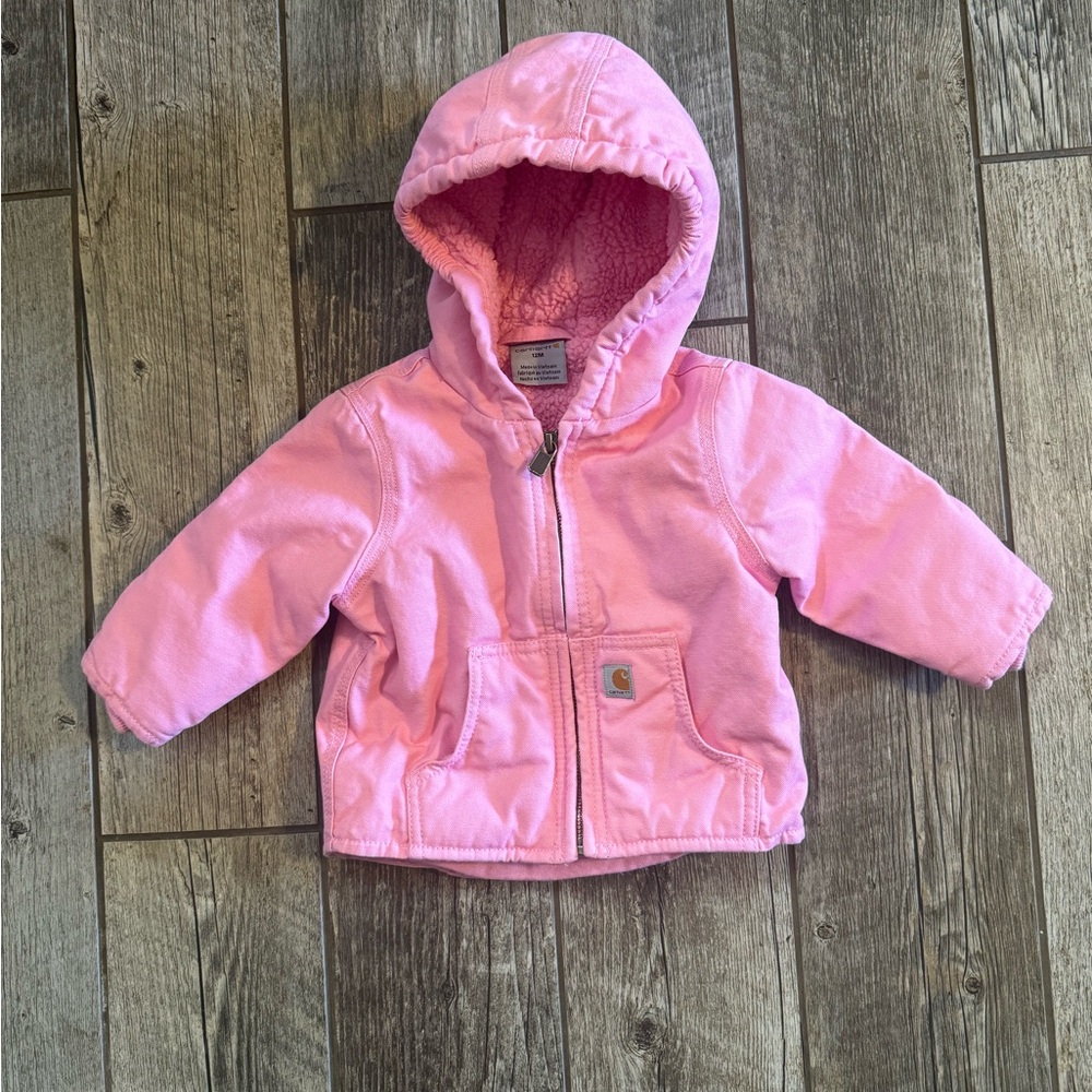 Infant 12 month Girls Pink Carhartt Coat